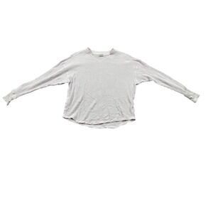 OFFLINE by Aerie Womens XXS Waffle Knit Long Sleeve V-Neck Top Lavender Purple